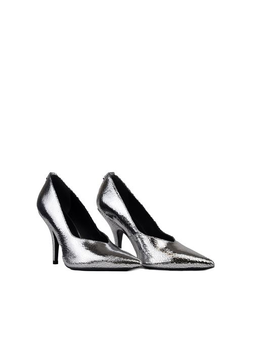 Decollete' in pelle silver Patrizia Pepe | 8Z0032 L112S686